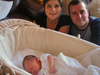 Baby Bailey and parents